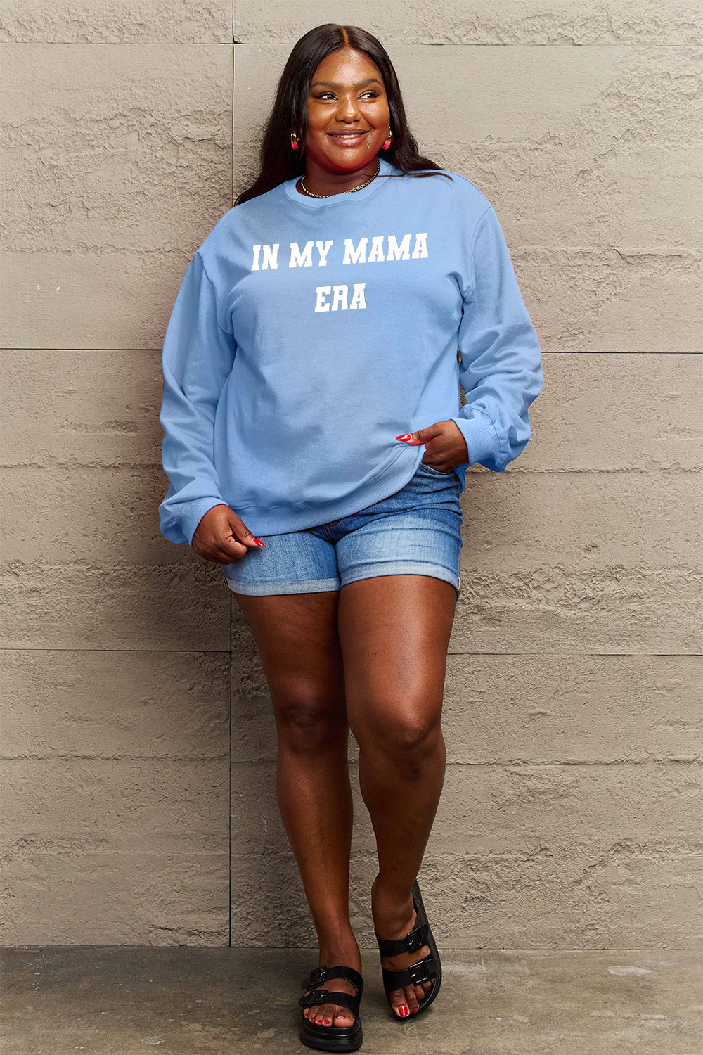 Simply Love Full Size IN MY MAMA ERA Graphic Sweatshirt