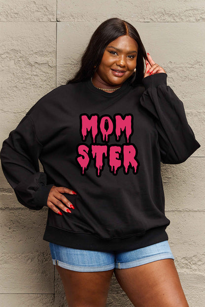 Plus Size MOM STER Graphic Sweatshirt
