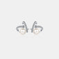 Natural Pearl Moissanite 925 Sterling Silver Earrings