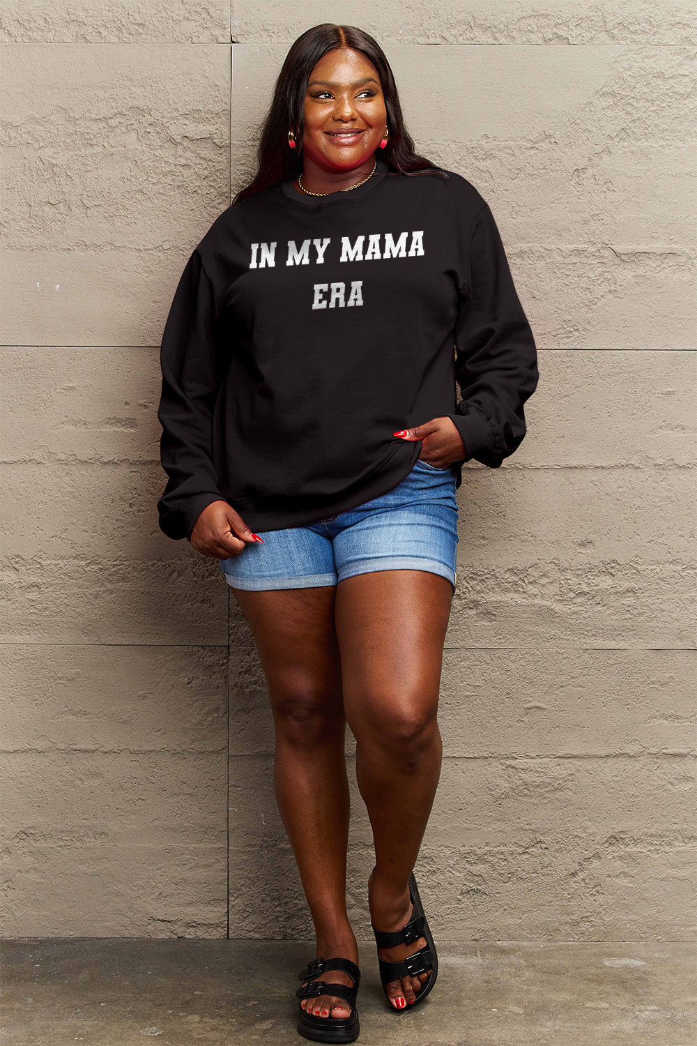 Simply Love Full Size IN MY MAMA ERA Graphic Sweatshirt