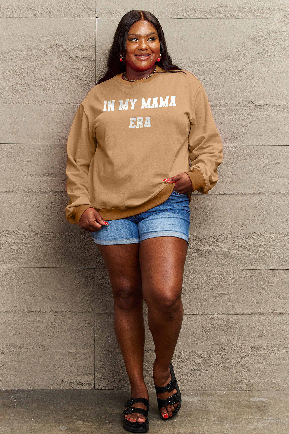 Simply Love Full Size IN MY MAMA ERA Graphic Sweatshirt