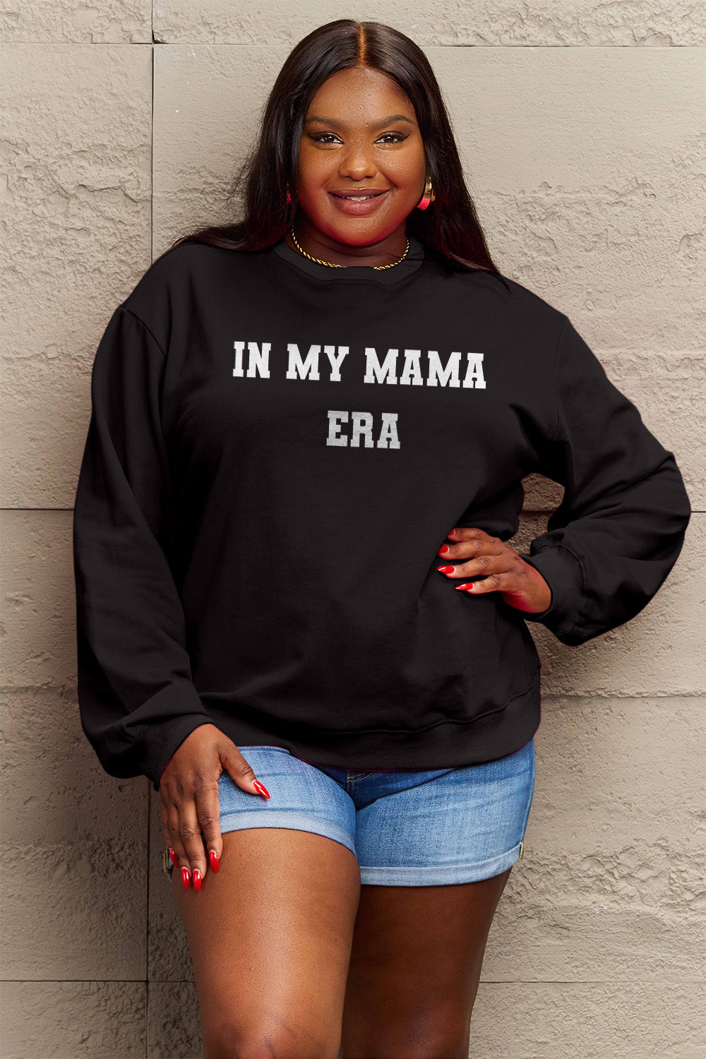 Simply Love Full Size IN MY MAMA ERA Graphic Sweatshirt