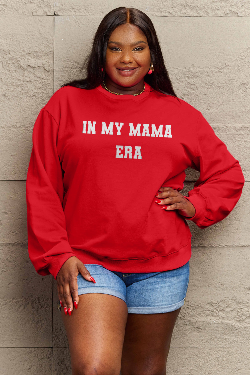 Simply Love Full Size IN MY MAMA ERA Graphic Sweatshirt