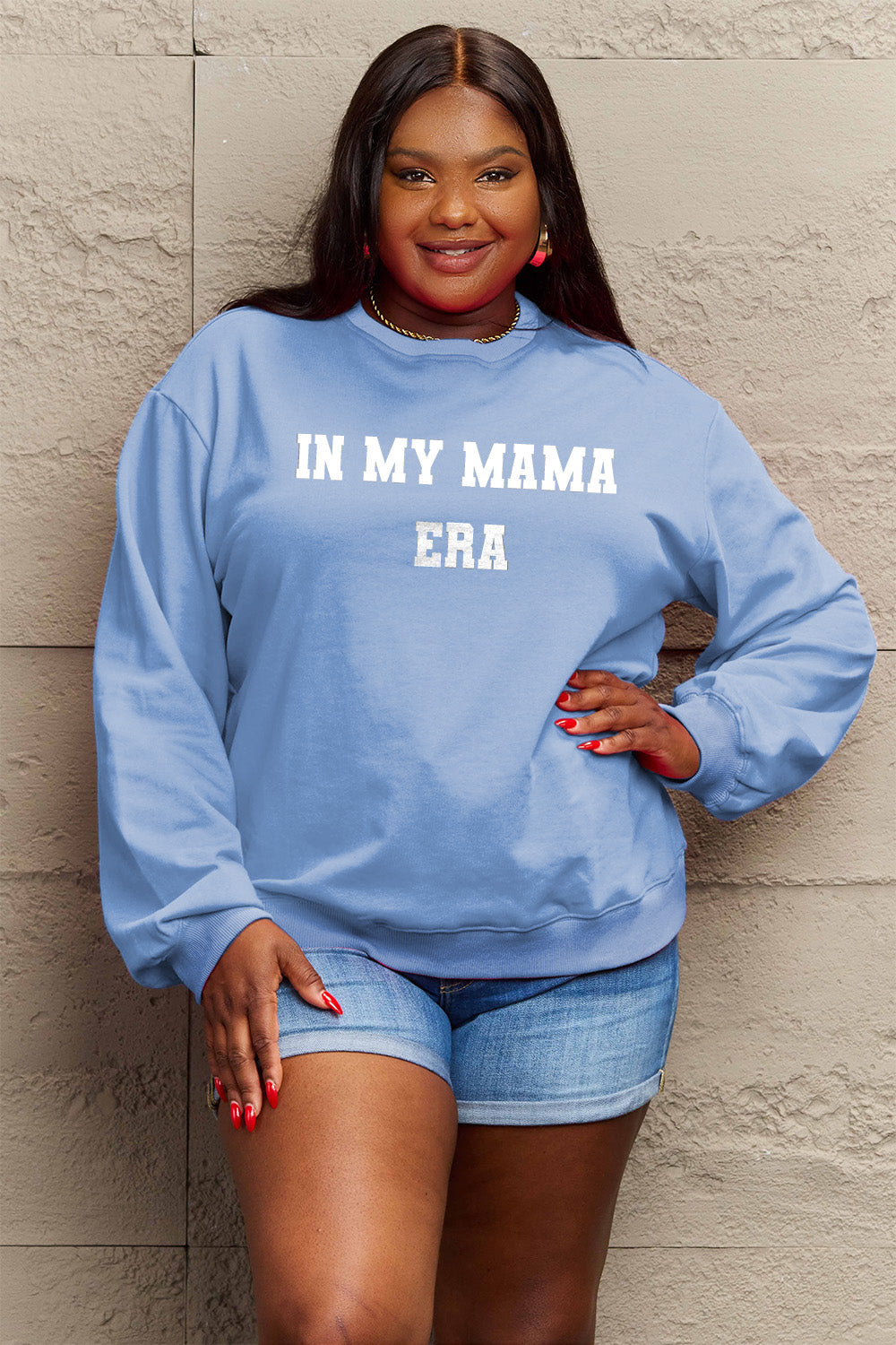 Simply Love Full Size IN MY MAMA ERA Graphic Sweatshirt
