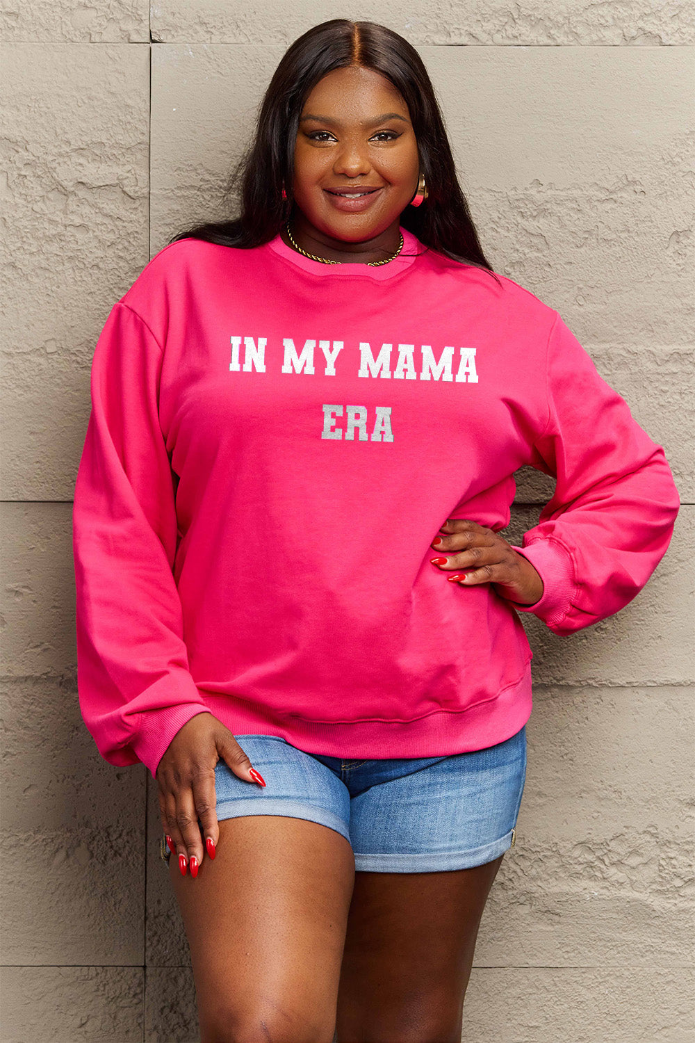 Simply Love Full Size IN MY MAMA ERA Graphic Sweatshirt