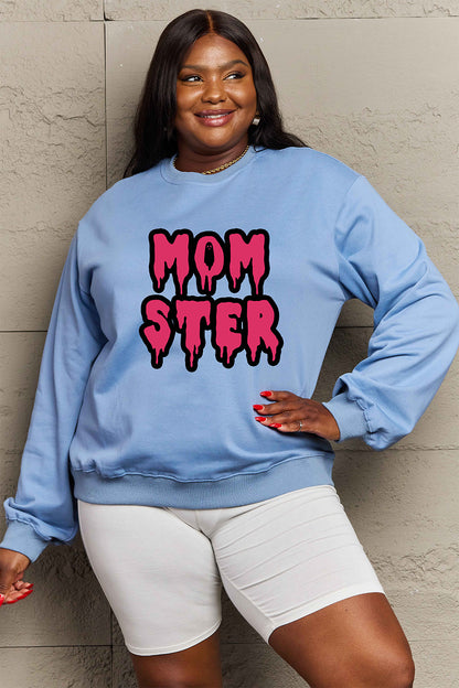 Plus Size MOM STER Graphic Sweatshirt