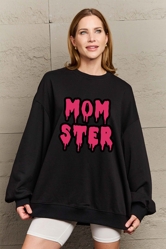 Plus Size MOM STER Graphic Sweatshirt